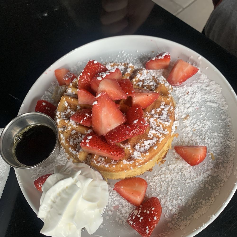 The Scene - Strawberry Cheesecake Stuffed Waffle - Coffee & Tea Near Me - Albany, New York The Scene - Strawberry Cheesecake Stuffed Waffle - Coffee & Tea Near Me - Albany, New York