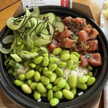 Bear Flag Fish - Poké Bowl for my girl! - Seafood Near Me - Huntington Beach, California