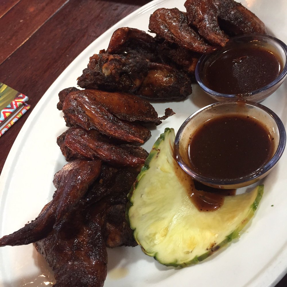Bahama Breeze - Jamaican chicken wings with jerk sauce on the side very good - Caribbean Near Me - Duluth, Georgia