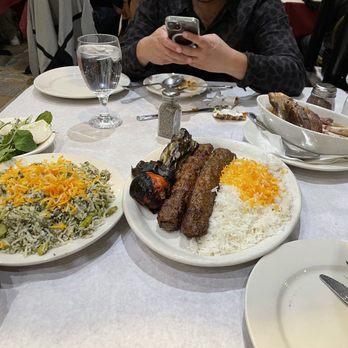 Raffi's Place - Koobideh and lamb shank with baghali polo - Middle Eastern Near Me - Glendale, California Raffi's Place - Koobideh and lamb shank with baghali polo - Middle Eastern Near Me - Glendale, California