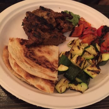 BK JANI - Beef tikka with grilled veggies and a paratha - Pakistani Near Me - Brooklyn, New York