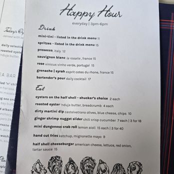 Half Shell - Happy hour menu - Bars Near Me - Seattle, Washington Half Shell - Happy hour menu - Bars Near Me - Seattle, Washington