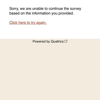 Burger King - Message from my multiple attempts to take my survey. - Burgers Near Me - Crescent City, California