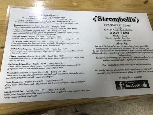 Menu photo 2 Stromboli's Pizza Inside Borculo Express Borculo, MI Menu photo 2 Stromboli's Pizza Inside Borculo Express Borculo, MI