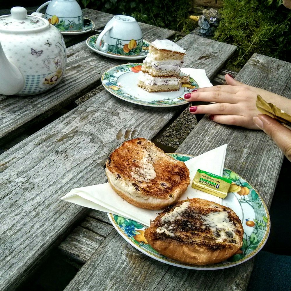 Simonburn Tearoom - Toasted teacake and victoria sponge. Could this be any more English? - Coffee & Tea Near Me