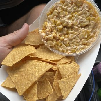 Not Your Mama's Tacos - Chips & Street Corn Salsa - Food Trucks Near Me Not Your Mama's Tacos - Chips & Street Corn Salsa - Food Trucks Near Me