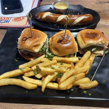 Magnolia Corner - Happy hour sliders you get three for $13 which is only three dollars off of their regular menu personally I don't feel that's a deal - Burgers Near Me - Burbank, California Magnolia Corner - Happy hour sliders you get three for $13 which is only three dollars off of their regular menu personally I don't feel that's a deal - Burgers Near Me - Burbank, California