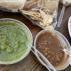 HOT Tamales - Yum green salsa had a little kick to it