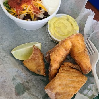 Lee Be Fish - Fried grouper basket with side of rice & black beans. - Seafood Near Me - Marco Island, Florida Lee Be Fish - Fried grouper basket with side of rice & black beans. - Seafood Near Me - Marco Island, Florida
