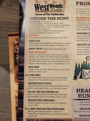 Menu photo 3 Westwoods Lodge Pub & Grill and Big Timber Bourbon Bar Springfield, IL