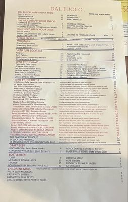 Menu photo 1 Dal Fuoco Cleveland, OH