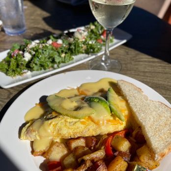 Kula Lodge & Restaurant - Crab and avocado omelet and kale salad - Breakfast & Brunch Near Me - Kula, Hawaii Kula Lodge & Restaurant - Crab and avocado omelet and kale salad - Breakfast & Brunch Near Me - Kula, Hawaii