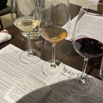 Versi Vino - 3 Wine flight - Wine Bars Near Me - Maple Shade, New Jersey Versi Vino - 3 Wine flight - Wine Bars Near Me - Maple Shade, New Jersey