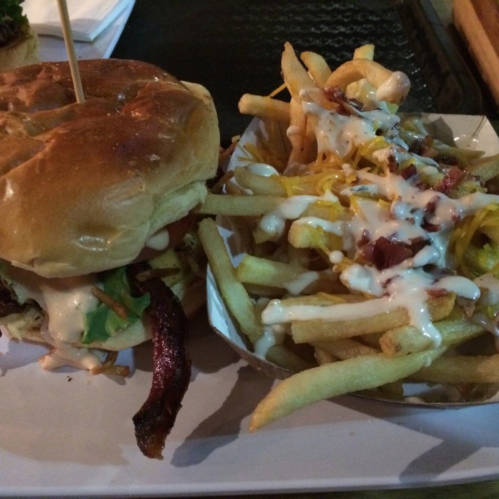 PINCHO - Pincho Factory Burger with Bacon and a side of Bacon Cheddar Ranch Fries! - Burgers Near Me - Miami, Florida PINCHO - Pincho Factory Burger with Bacon and a side of Bacon Cheddar Ranch Fries! - Burgers Near Me - Miami, Florida