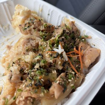 Kaya's Kitchen - What's left of the furukakae garlic chicken - Hawaiian Near Me - Hauula, Hawaii