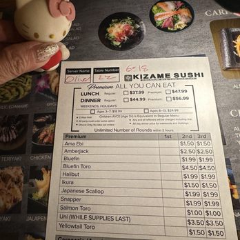 Kizame Sushi - Latest prices as of February 7, 2026 - Sushi Bars Near Me - West Hills, California Kizame Sushi - Latest prices as of February 7, 2026 - Sushi Bars Near Me - West Hills, California