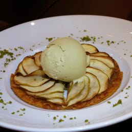 Apple Tart W/ Pistachio Ice Cream