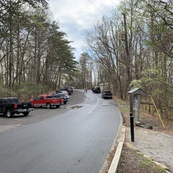 Fort Mountain State Park - Parking lot and restroom at top right - Parks Near Me - Chatsworth, Georgia