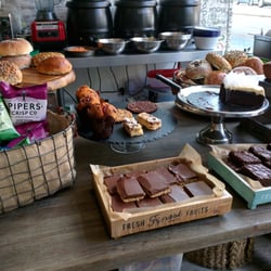 Wonderful display of breads and cakes.