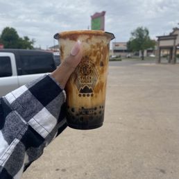 #4 - Black Sugar Boba + Pearl Coffee Latte With Cream Mousse