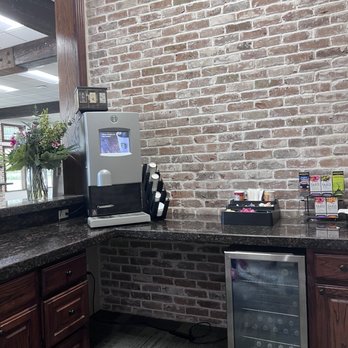 Grubbs Volvo - Inside view of the mini Starbucks. Feel free to make tea or grab some cold water if coffee isn't your thing. - Car Dealers Near Me Grubbs Volvo - Inside view of the mini Starbucks. Feel free to make tea or grab some cold water if coffee isn't your thing. - Car Dealers Near Me