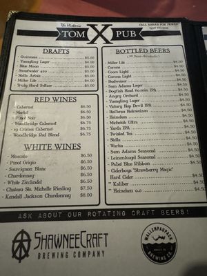 Menu photo 1 The Tom X Pub East Stroudsburg, PA