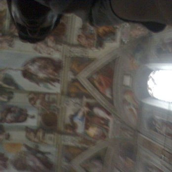 Cappella Sistina - Clandestine pic of Christopher in between Man Touching God inside the Sistine Chapel being preserved by natural sunlight! :) - Churches Near Me - Rome, RM