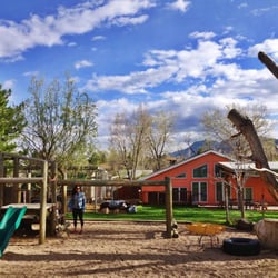 Boulder Waldorf Kindergarten - The playground at Boulder Waldorf Kindergarten.