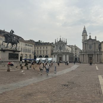 Piazza San Carlo - The square with Equestrian monument of Emmanuel Philibert by Carlo Marochetti and the twin churches. - Public Plazas Near Me - Torino, TO Piazza San Carlo - The square with Equestrian monument of Emmanuel Philibert by Carlo Marochetti and the twin churches. - Public Plazas Near Me - Torino, TO