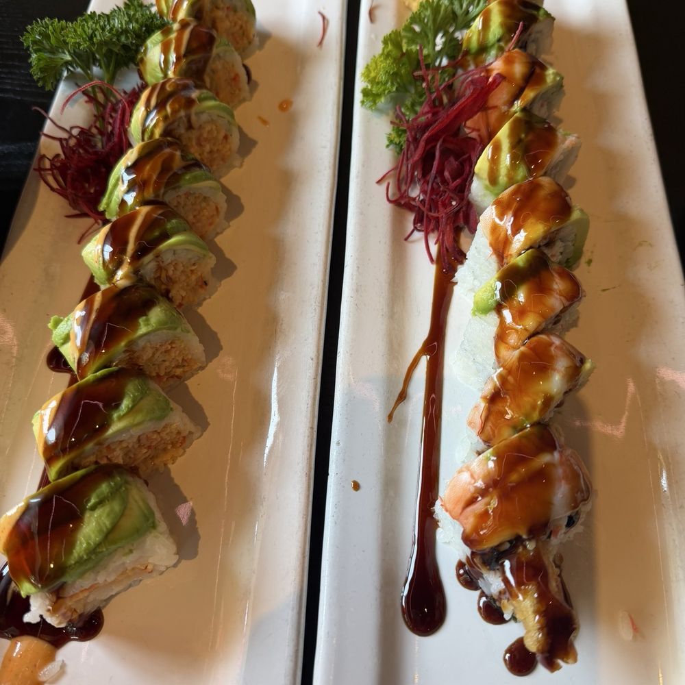 JIN Sushi- Downtown - Green Light Roll, Shrimp Killer Roll - Japanese Near Me - Bakersfield, California
