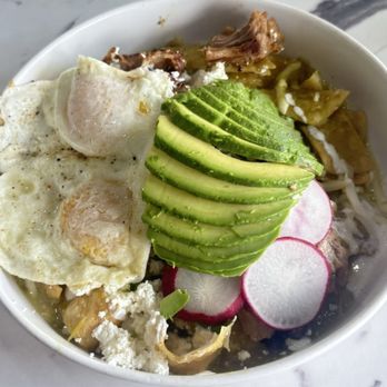 Estilo Azteca - Menudo at the top and Chilaquiles at the bottom - Breakfast & Brunch Near Me - Glendale, Arizona
