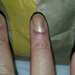 World Nail 2 - July 22, 2016  A few hours after Shellac Manicure done by World II Nails in Saginaw, MI on Tittabawassee Rd.