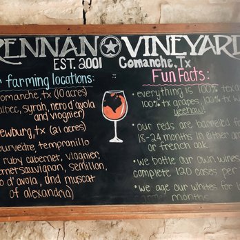 Brennan Vineyards - Wineries Near Me - Comanche, Texas Brennan Vineyards - Wineries Near Me - Comanche, Texas