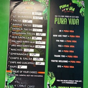 Pura Vida Ville - Menú - Mexican Near Me - Rochester, New York Pura Vida Ville - Menú - Mexican Near Me - Rochester, New York