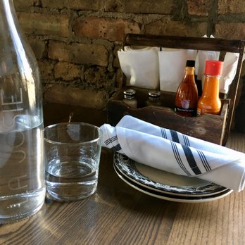 La Josie - water bottle with name of restaurant - Mexican Near Me - Chicago, Illinois