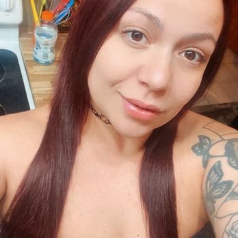 Sinister Salon - Lifted color from blue to red, extensions dyed and toned to match, and completed installation of extensions - Hair Salons Near Me - Las Vegas, Nevada
