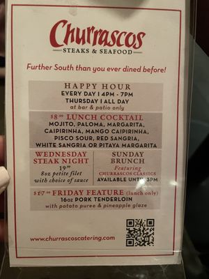 Menu photo 3 Churrascos - River Oaks Houston, TX Menu photo 3 Churrascos - River Oaks Houston, TX