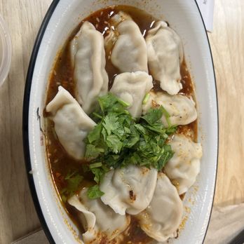 Happy Dumpling - Spicy Pork Chili Oil Dumplings (10) 钟水饺--猪肉(10) - Chinese Near Me - Lebanon, New Hampshire