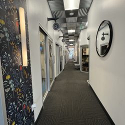 Hallway at Sola Salon at the new location