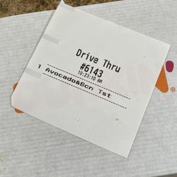 Dunkin' - Avocado Toast that SHOULD have bacon on it.