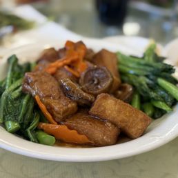 braised tofu, mushroom and veggie braised tofu, mushroom and veggie