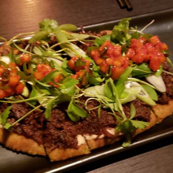 Buddakan - Short Rib and Scallion Pancake (too much short rib so you don't taste the scallion pancake) - Chinese Near Me - New York, New York Buddakan - Short Rib and Scallion Pancake (too much short rib so you don't taste the scallion pancake) - Chinese Near Me - New York, New York