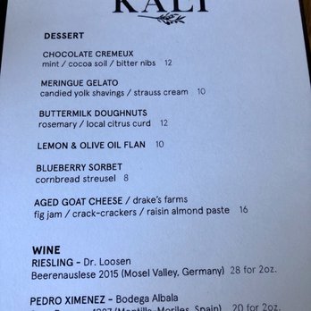 Kali Steak - Dessert menu - so hard to choose only one! - Steakhouses Near Me - Los Angeles, California Kali Steak - Dessert menu - so hard to choose only one! - Steakhouses Near Me - Los Angeles, California