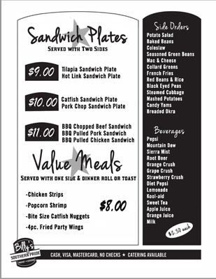 Menu photo 2 Billy's Southern Pride Colorado Springs, CO Menu photo 2 Billy's Southern Pride Colorado Springs, CO