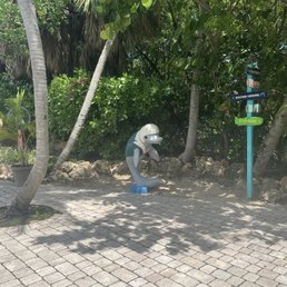Dolphin statue