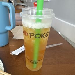 Peach green tea boba Peach green tea boba
