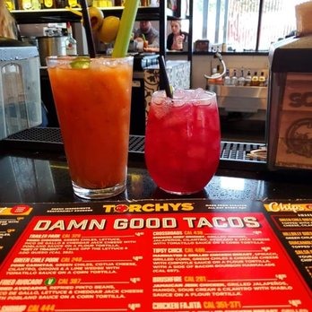 Torchy's Tacos - Tito's bloody Mary & Homemade Sangria - Tex-Mex Near Me - Plano, Texas Torchy's Tacos - Tito's bloody Mary & Homemade Sangria - Tex-Mex Near Me - Plano, Texas