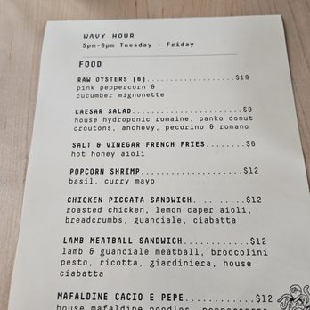 Extra Wavy - Happy hour menu - Seafood Near Me - St. Louis, Missouri