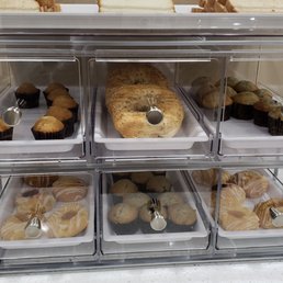 Bakery items on the breakfast bar