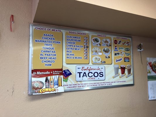 Menu photo 5 Tacos California Lakewood, WA Menu photo 5 Tacos California Lakewood, WA